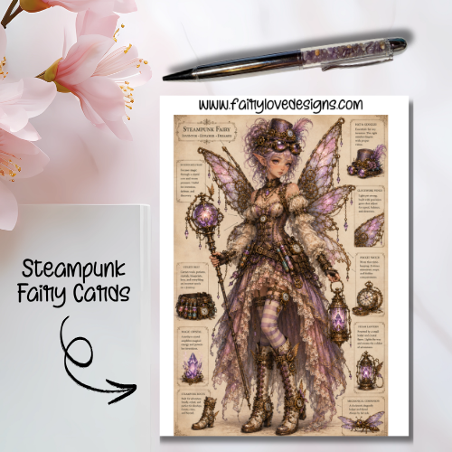 Standing Steampunk Fairy Cards