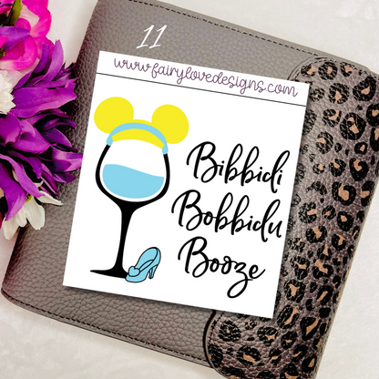 Magical Booze - clear format stickers