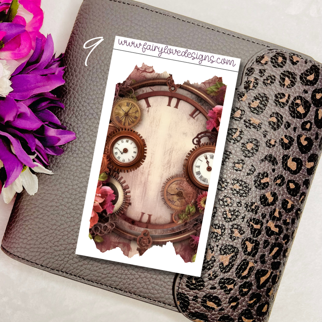 Flower Steampunk Rip Washi