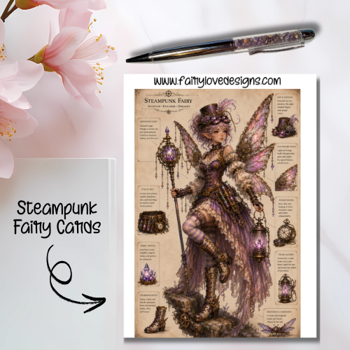 Standing Steampunk Fairy Cards