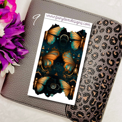 Butterfly Steampunk Rip Washi