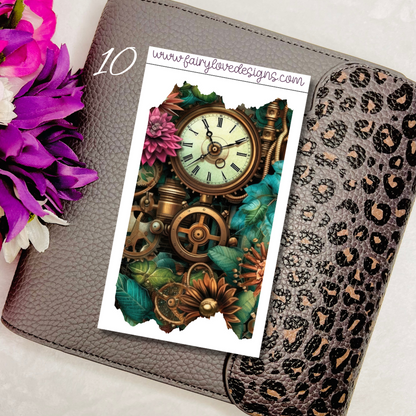 Flower Steampunk Rip Washi