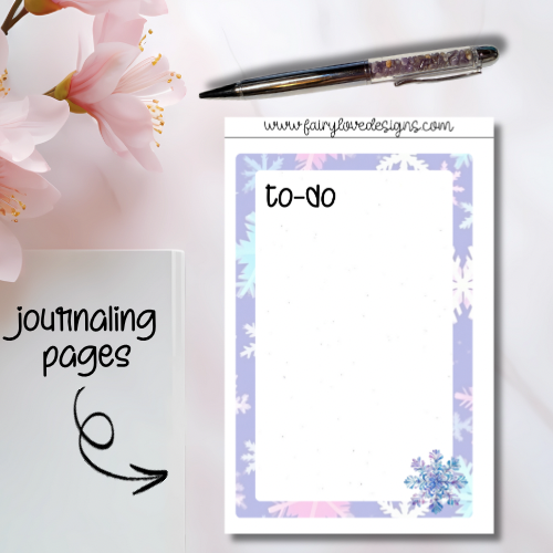 Snowflake Journaling Pages