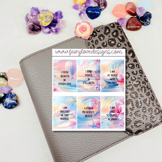 Pastel Beach Affirmation's