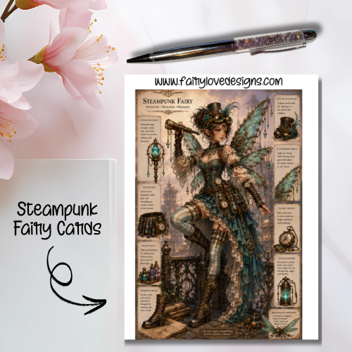 Standing Steampunk Fairy Cards