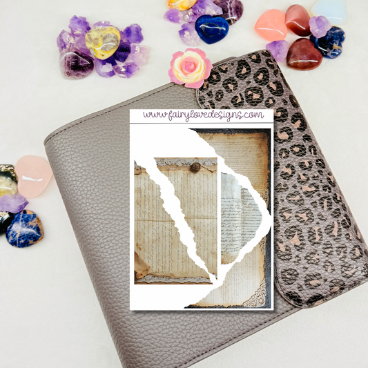 Vintage Letters Washi Kit