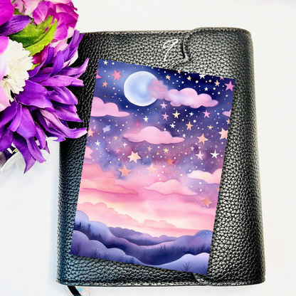 Pink Galaxy Journaling Card Stickers