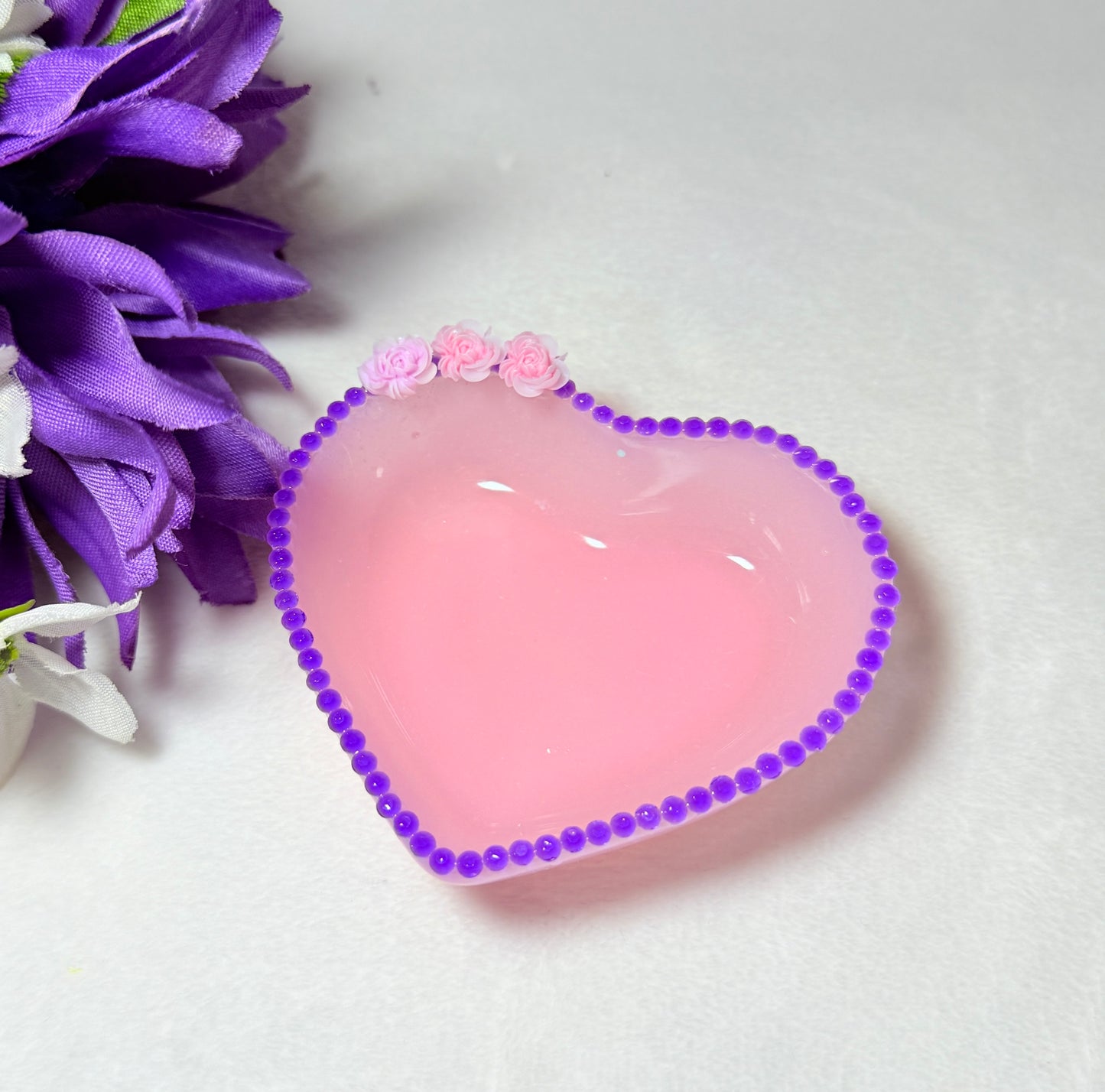 Pastel Pink Heart Bowl