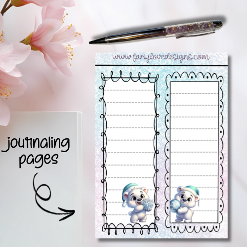 Polar Bear Journaling Pages