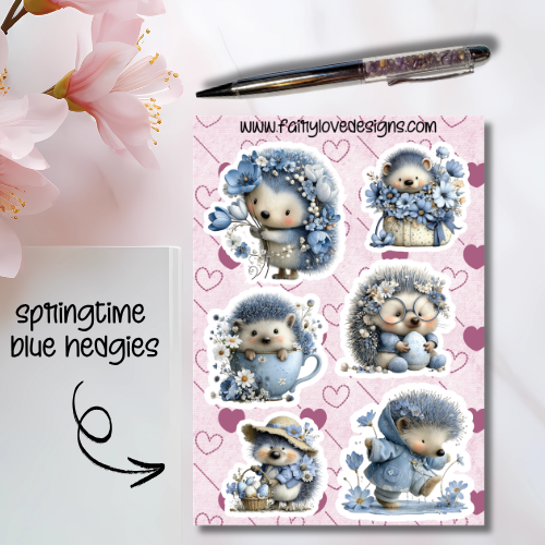 Springtime Blue Hedgies