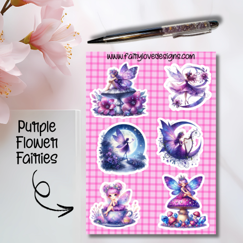 Purple Flower Fairies