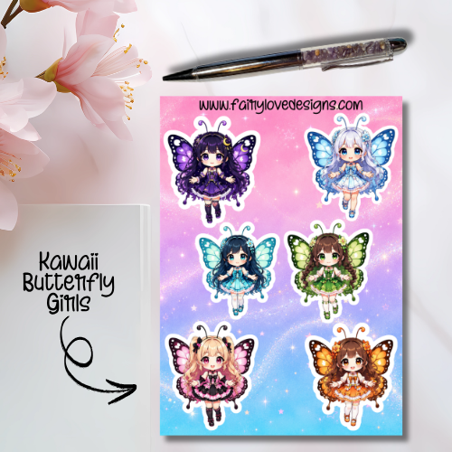 Kawaii Butterfly Girls