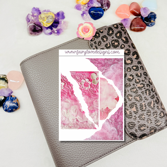 Pink Lace Washi Kit