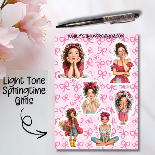 Light Tone Springtime Girls