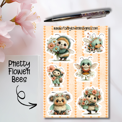 Pretty Flower Bees