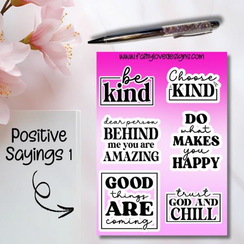 Positive Sayings 1