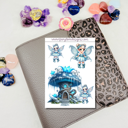 Icy Fairy Mushroom Homes