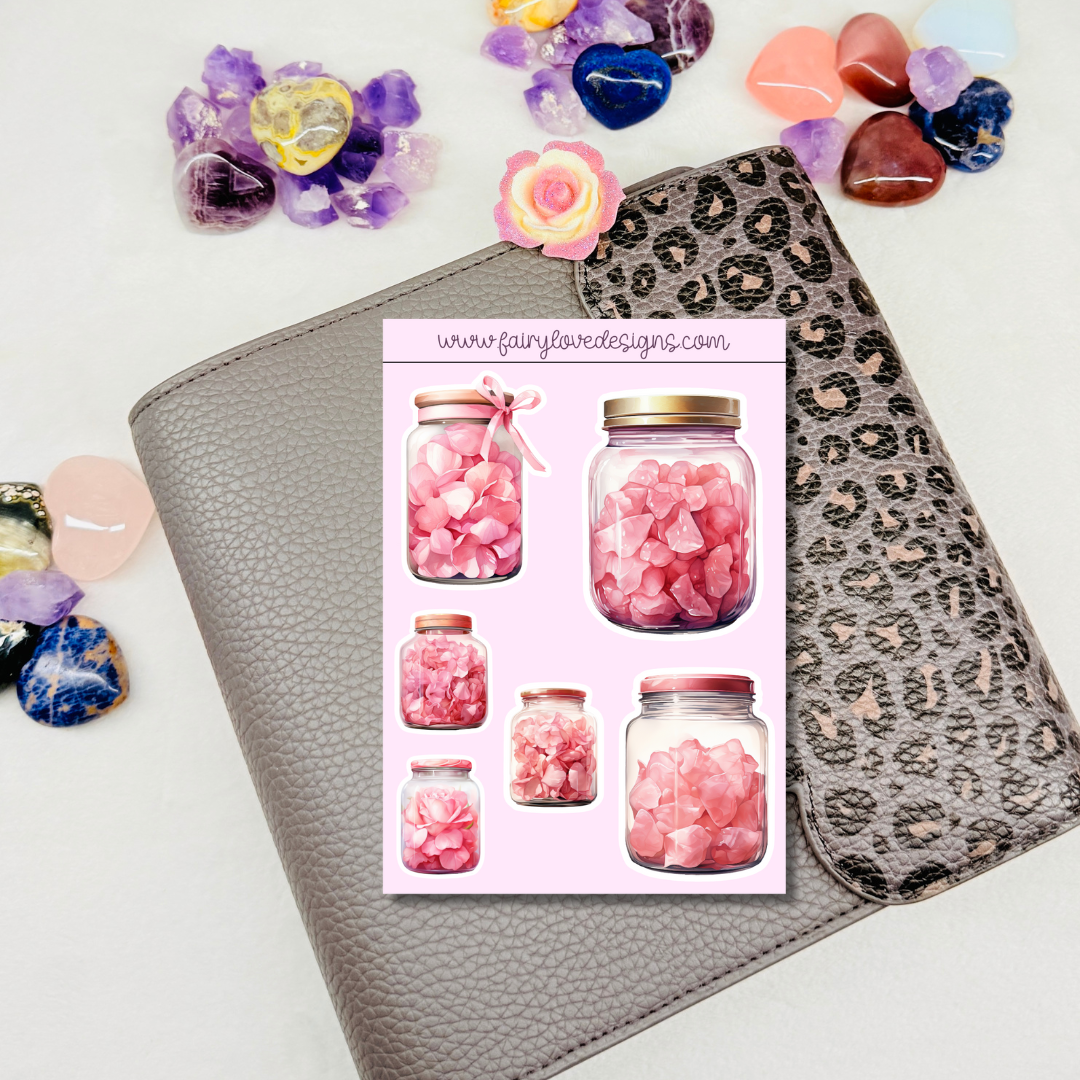 Rose Petal Jars