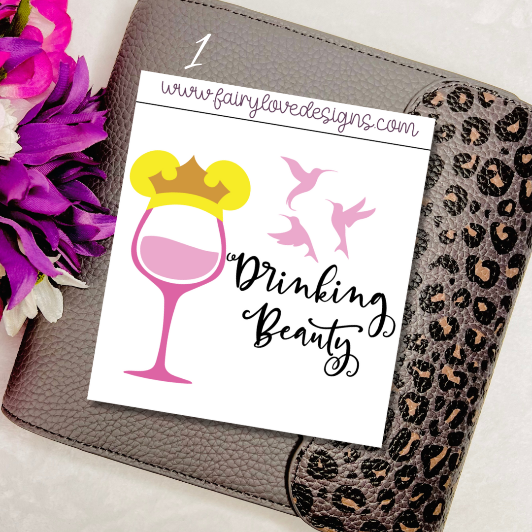 Magical Booze - clear format stickers