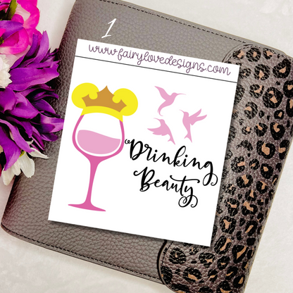Magical Booze - clear format stickers