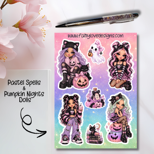 Pastel Spells and Pumpkin Nights Dolls