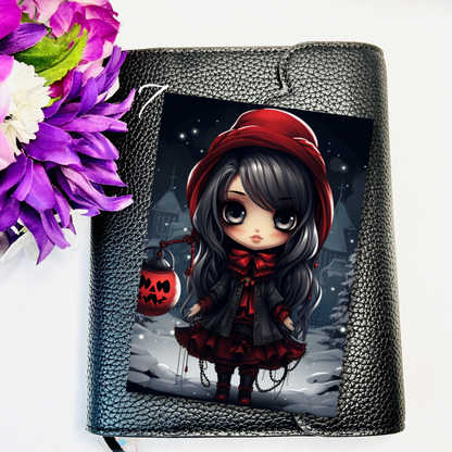 Goth Girl Winter Journaling Cards