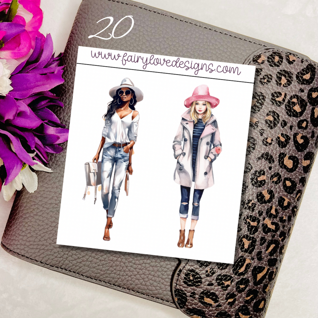 Stylish Girls (clear quarter sheet)