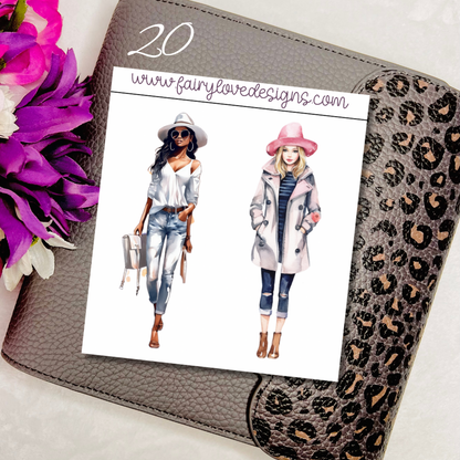 Stylish Girls (clear quarter sheet)