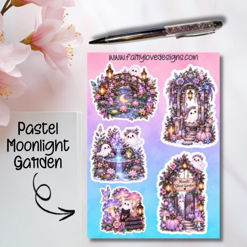 Pastel Moonlight Garden