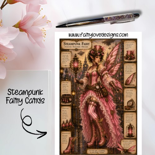 Standing Steampunk Fairy Cards