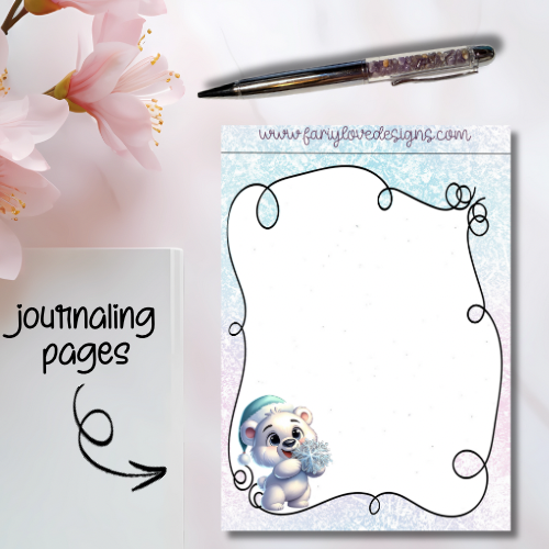 Polar Bear Journaling Pages