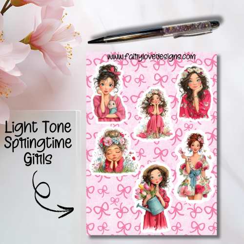 Light Tone Springtime Girls