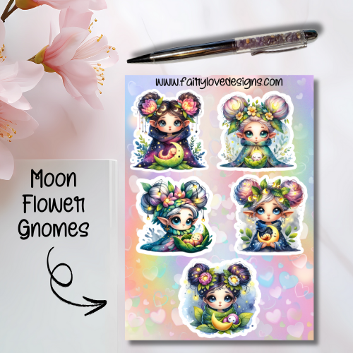 Moon Flower Gnomes