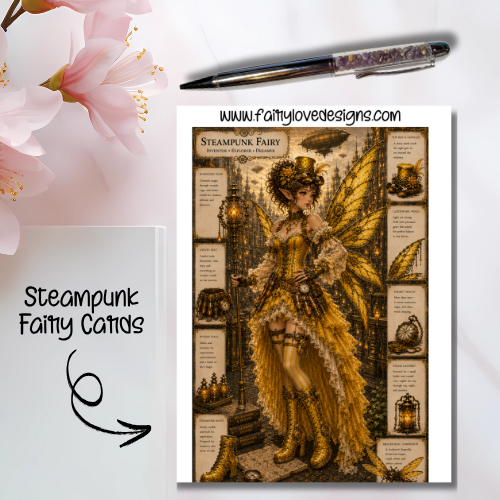Standing Steampunk Fairy Cards