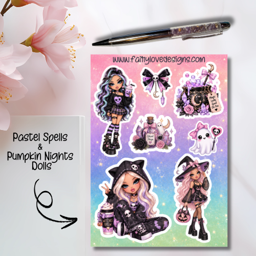 Pastel Spells and Pumpkin Nights Dolls