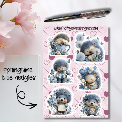 Springtime Blue Hedgies
