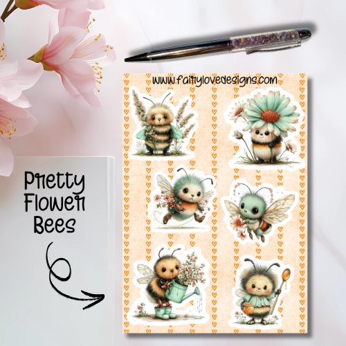 Pretty Flower Bees