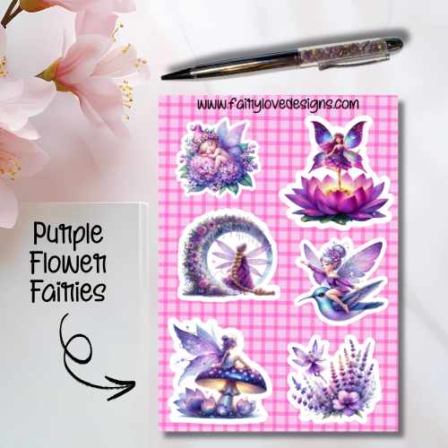 Purple Flower Fairies