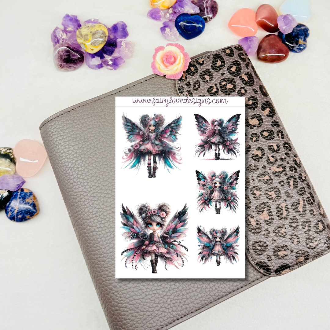 Pink and Blue Butterfly Girls