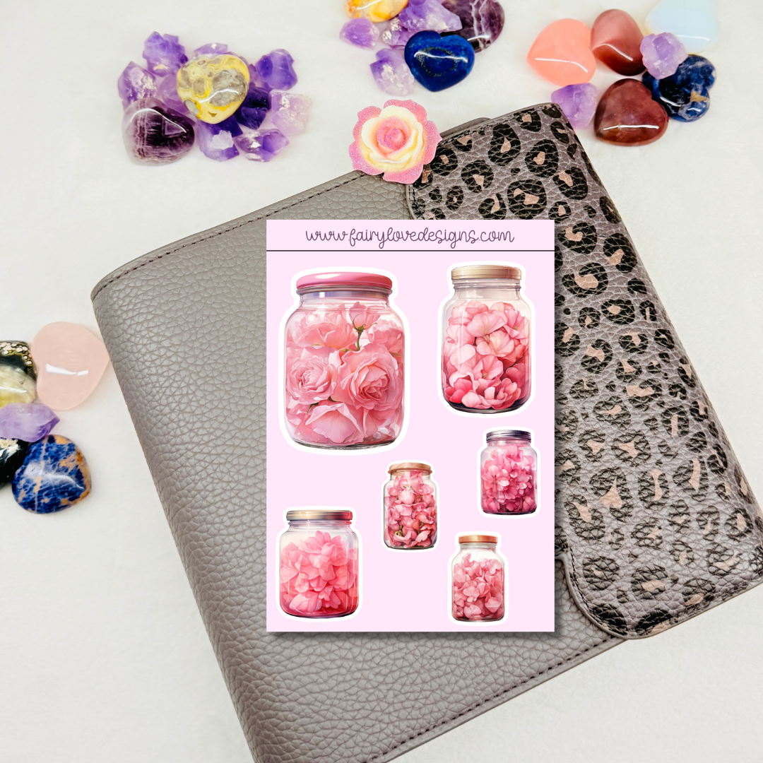 Rose Petal Jars
