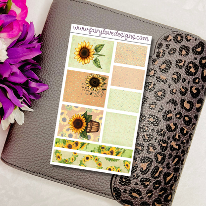 Sunflower Planner/Journal Kit