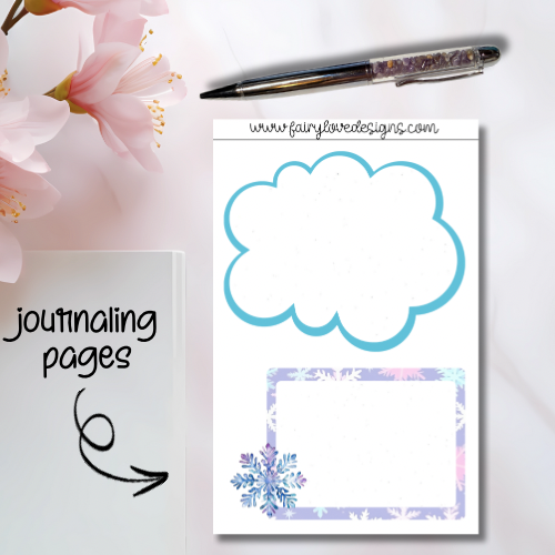 Snowflake Journaling Pages
