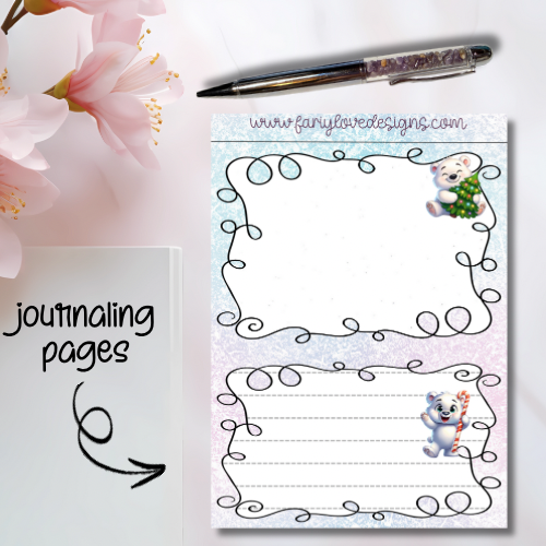 Polar Bear Journaling Pages