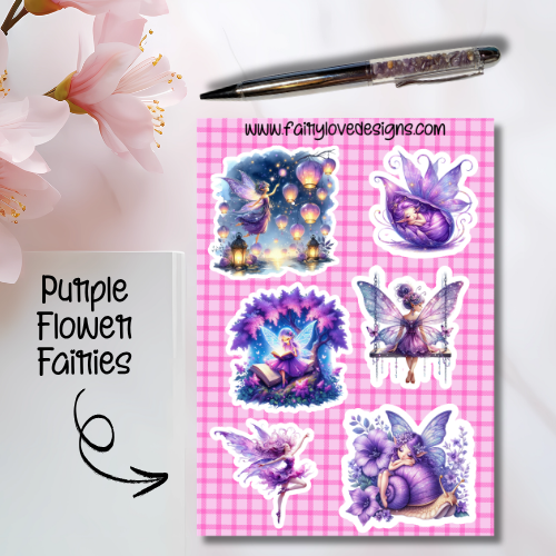 Purple Flower Fairies