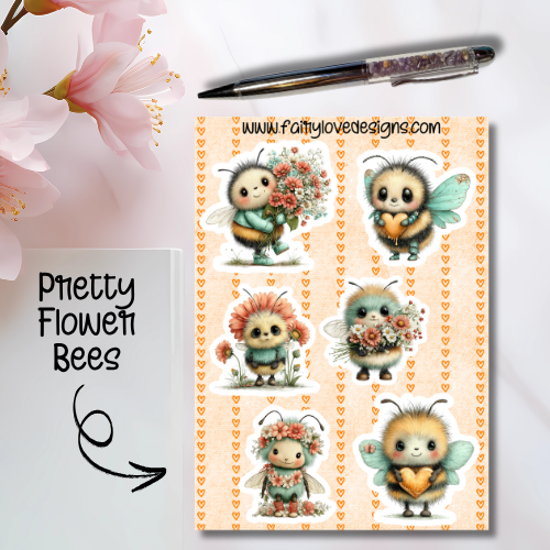 Pretty Flower Bees