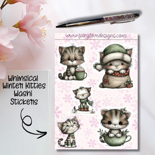 Whimsical Winter Kitties