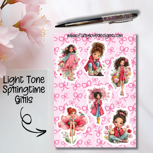 Light Tone Springtime Girls