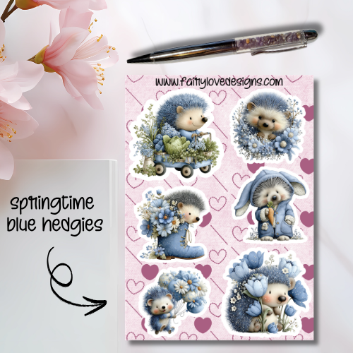 Springtime Blue Hedgies