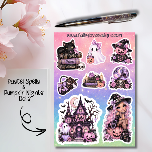 Pastel Spells and Pumpkin Nights Dolls