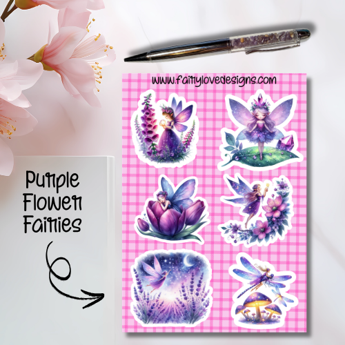 Purple Flower Fairies